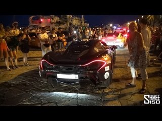 The Finish of the 2014 Gumball 3000 in Ibiza