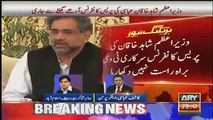 Media not allowed to broadcast live press conference of PM Shahid Khaqan Abbasi