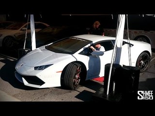 Lamborghini Huracan at SEMA with Center-lock Wheels