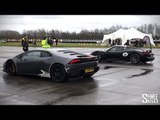 DRAG RACE: Porsche 918 Spyder vs Lamborghini Huracan - Vmax Stealth