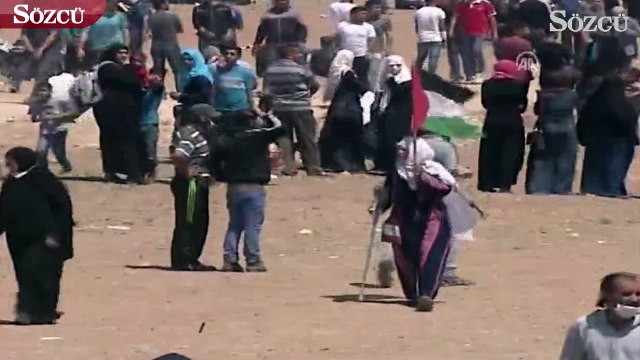 İsrail askerinin saldırısında yüzlerce kişi yaralandı