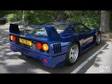 Blue Ferrari F40 with Tubi Exhaust - Onboard Ride and Drive-bys