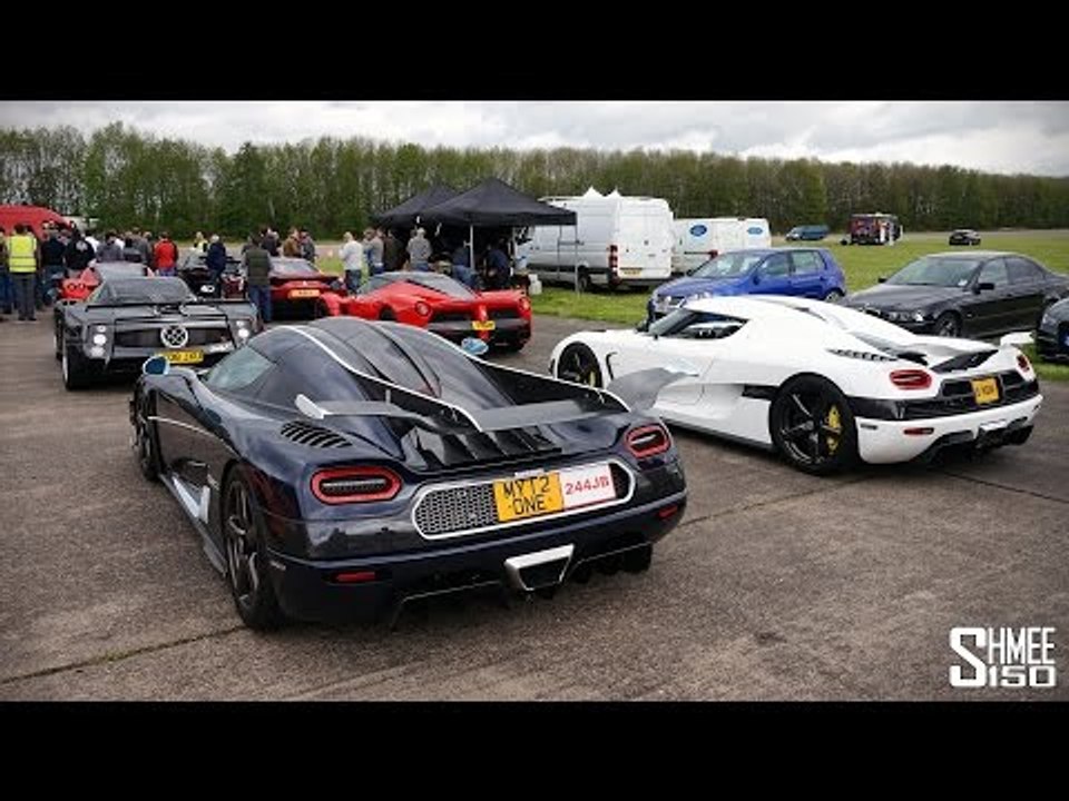 Supercars Head-to-Head at Vmax Hypermax - LaFerrari, One:1, 918, Veyron, Agera, Zonda