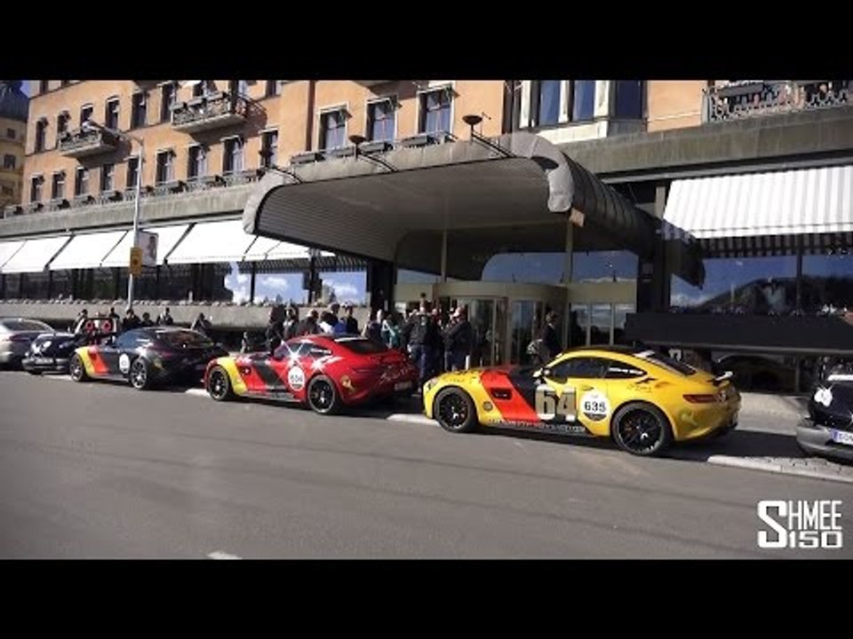 Team German World Champs 3x AMG GT S - Gumball 3000 2015