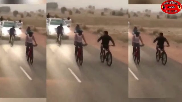 जैसलमेर में रेस ३ के शूटिंग के दौरान सलमान ने लिया साइकिल राइड का मजा !
