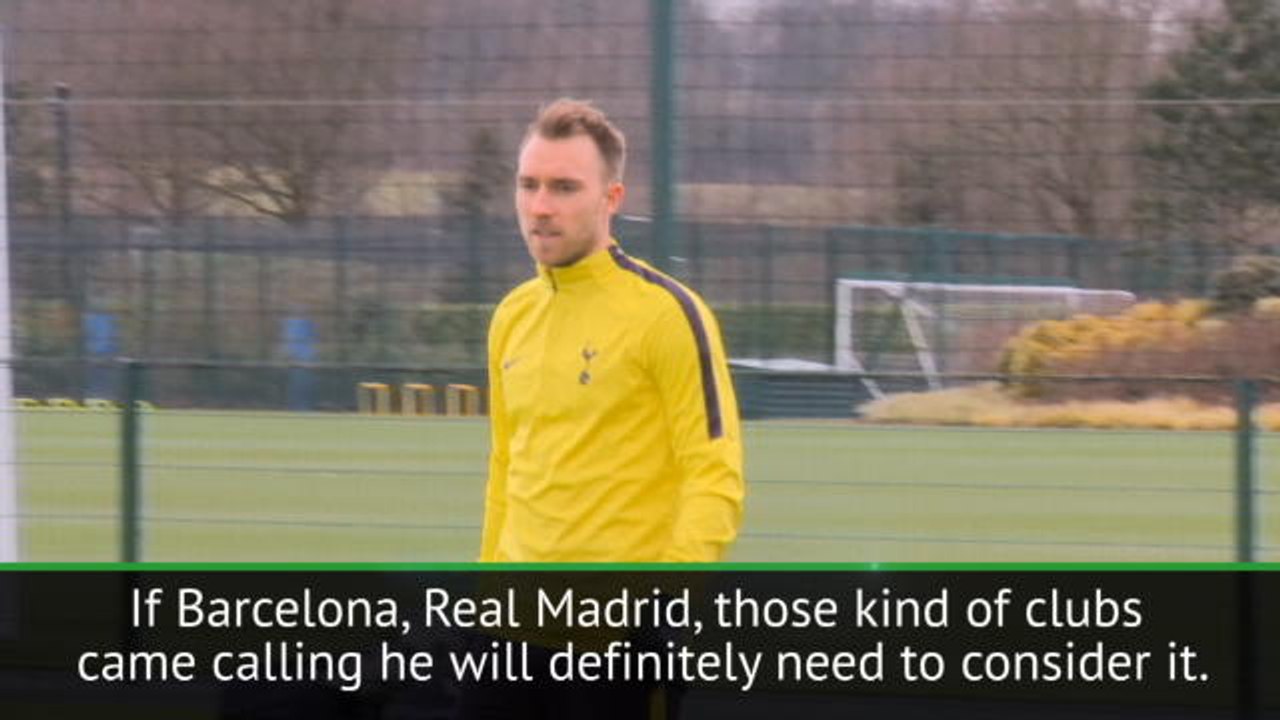 Eriksen ready for Barcelona or Real Madrid move - Sorensen