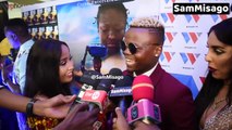 Harmonize na Mzungu wake 'Sarah' Kwenye Red Carpet ya Uzinduzzi wa Movieya AUnty Ezekiel