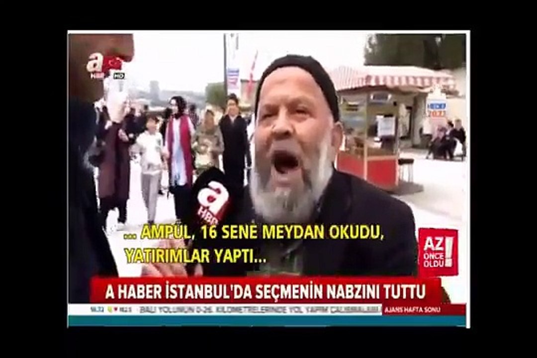 Laiklik elden gidiyor irtica geliyor sözleriyle  fenomen olan dayının a haber röportajı