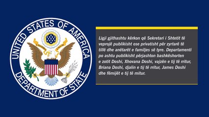 TOM DOSHI I PADESHIRUAR NE SHBA, SEKRETARI I SHTETIT KA INFORMACIONE PER PERFSHIRJE NE KORRUPSION LA