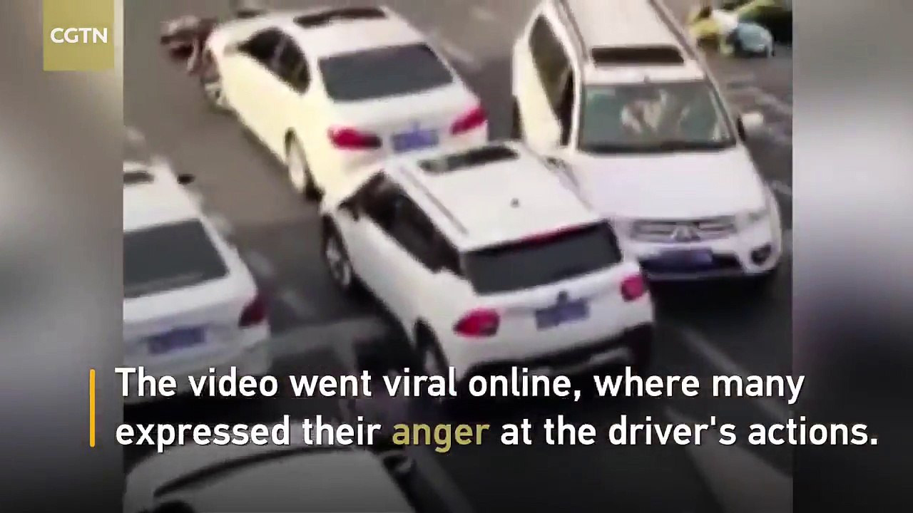 CGTN - Footage SUV plows into pedestrians and vehicles at busy intersection in SW China