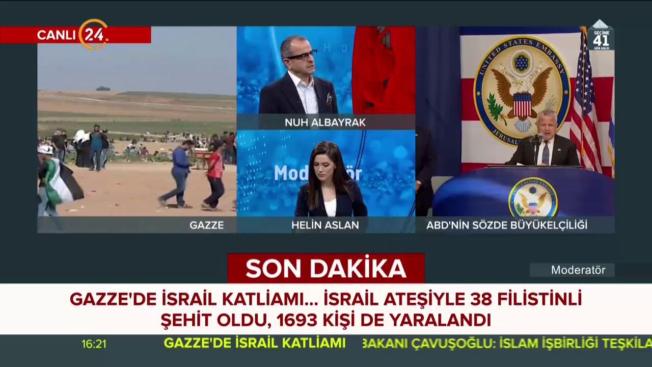 ABD, Kudüs'te işgal töreni yaparken, İsrail, Gazze'de katliam yapıyor