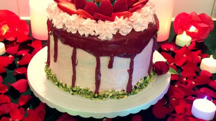 الكيكة المخملية بشكل جديد وشهي ❤❤