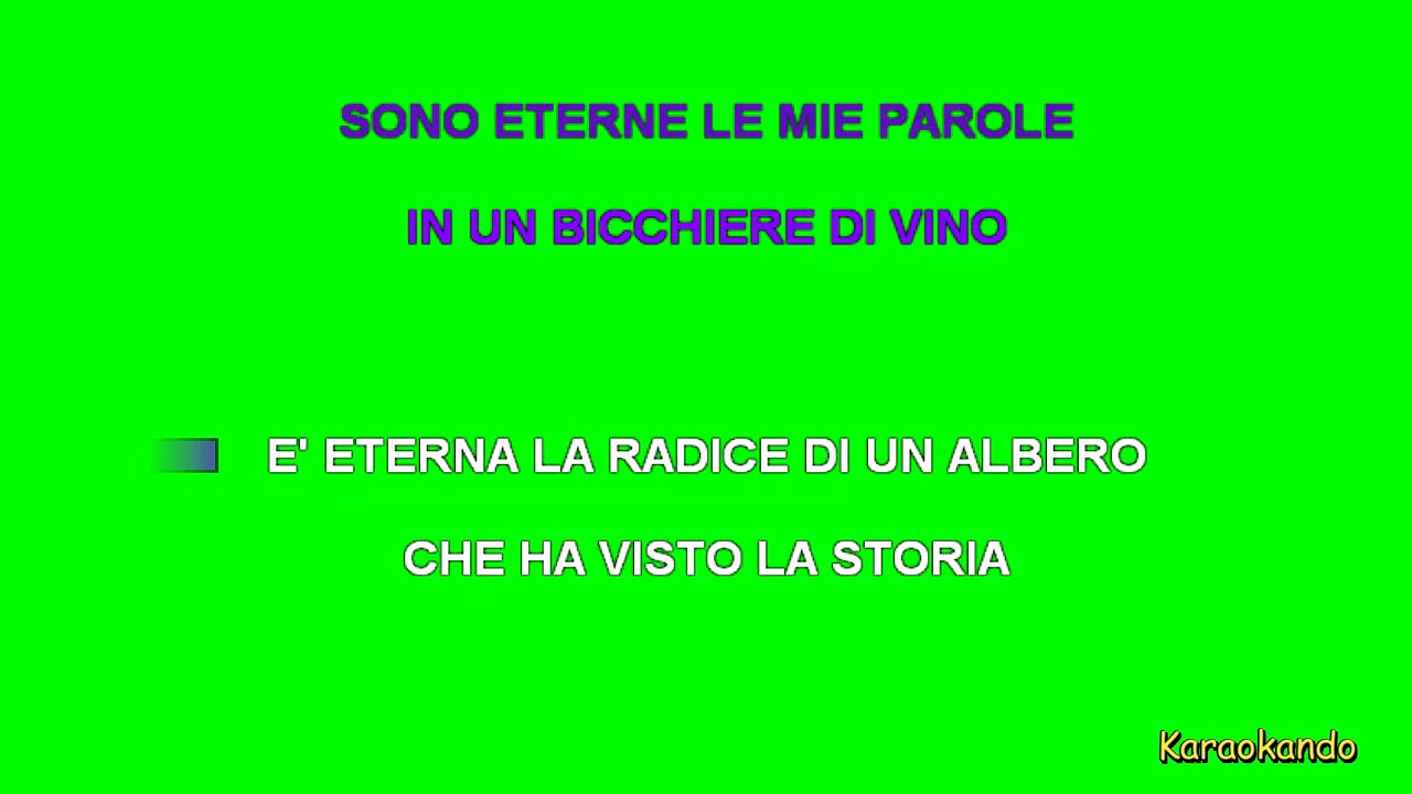 Video Karaoke Italiano - L'eternità - Fabrizio Moro ( Testo )