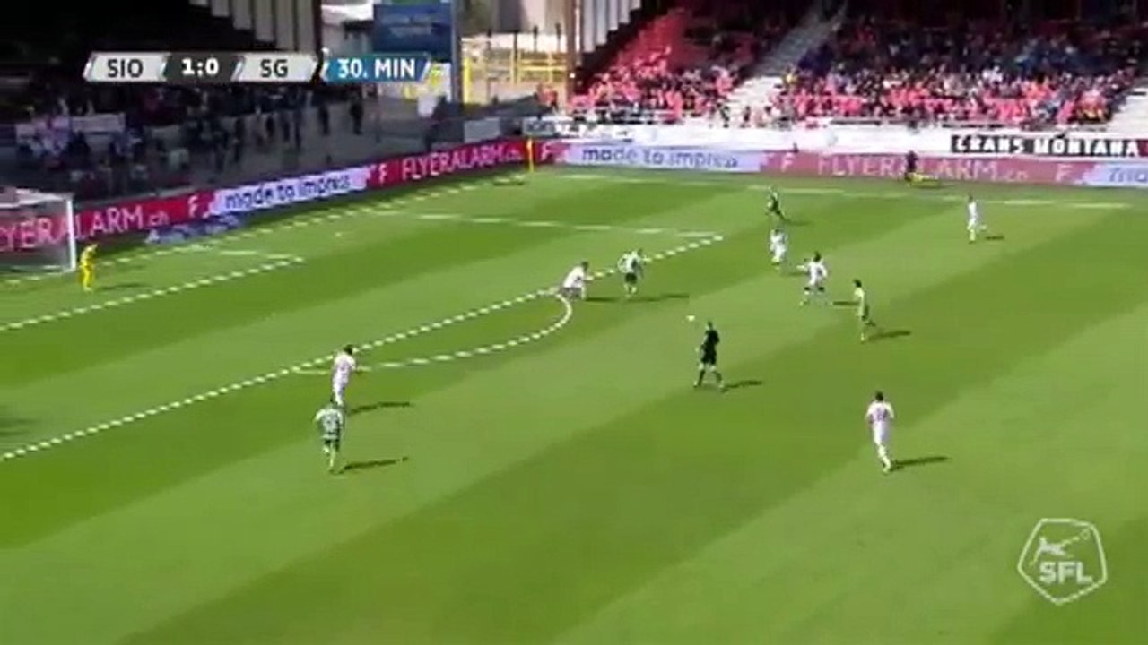 Sion 1:1 Sankt Gallen (Switzerland. Super League. 13 May 2018)