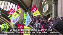 Grève SNCF: les syndicats gagnent le pari de la remobilisation