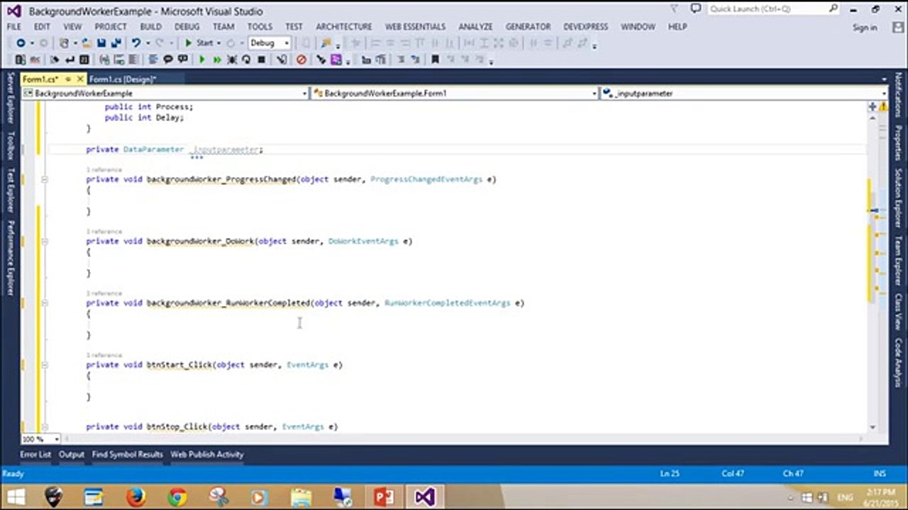 C# Tutorial - BackgroundWorker | FoxLearn