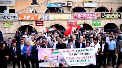 ABD'nin Tel Aviv Büyükelçiliğini Kudüs'e taşımasına tepki - ŞANLIURFA