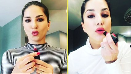 Sunny Leone से सीखें कैसे Apply करें Perfect Lipstick, Watch Video | Boldsky