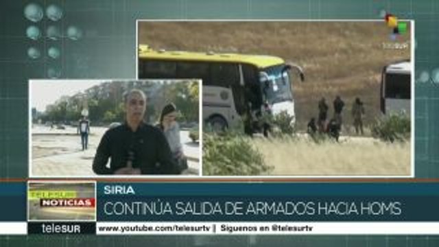 Avanza desarme y evacuación de milicianos del norte de Damasco