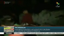 Manifestantes violentos en Nicaragua causan accidente de tránsito