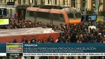 Huelga ferroviaria en Francia provoca cancelación de viajes