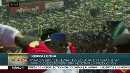 Pdte. de Sierra Leona declara gratuidad en la educación