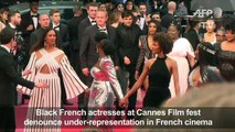 Black actresses on Cannes red carpet protest underrepresentation