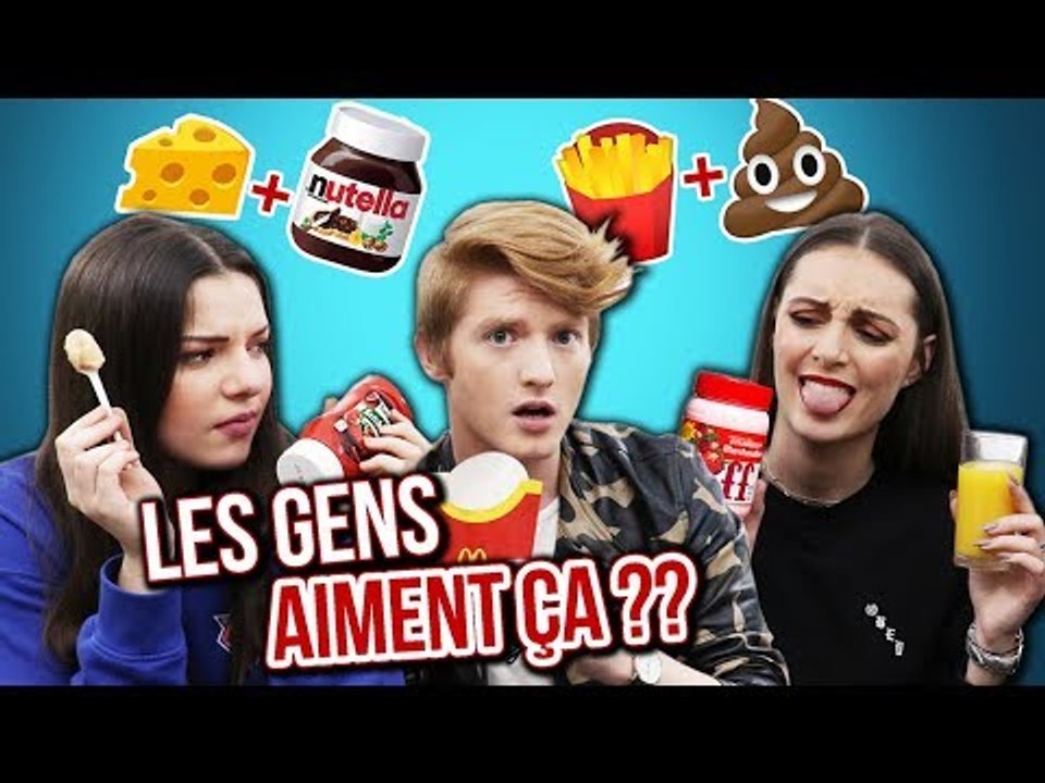 LES COMBINAISONS DE NOURRITURE CHELOUES QUE LES GENS ADORENT...