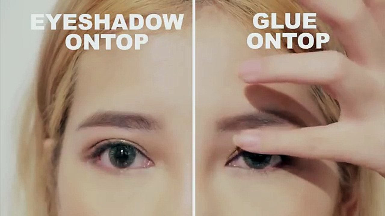 HOODED EYE TO DOUBLE EYELID l Glue vs Tape