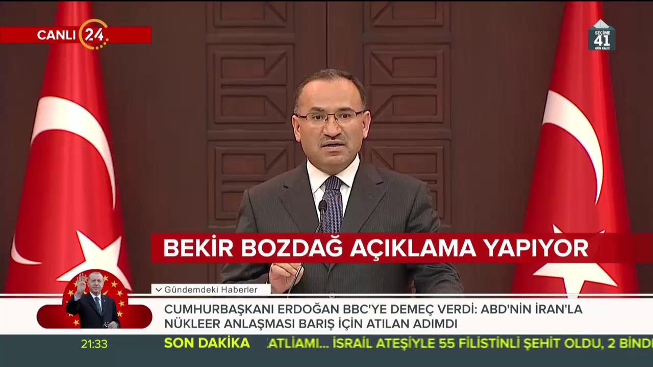 Bekir Bozdağ açıklama yapıyor
