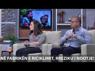Report Tv  Rreze Dielli, Zjarri ne fabriken e riciklimit, rreziku i ndotjes