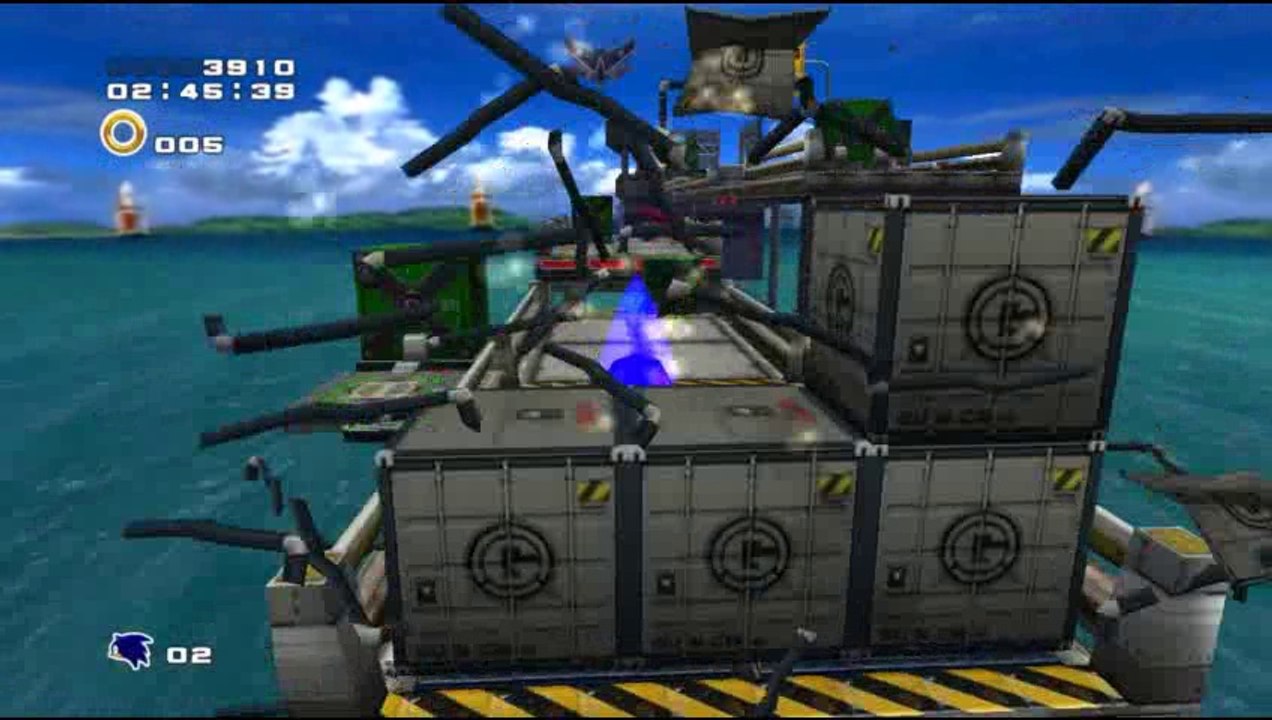 Sonic Adventure 2 - Sonic in Weapons Bed