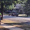 Dad Uses Leaf Blower for Rollerblading Daughter