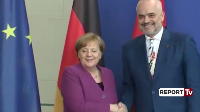 Report TV - Konferenca e Kryeministrit Edi Rama me Kancelaren gjermane Angela Merkel