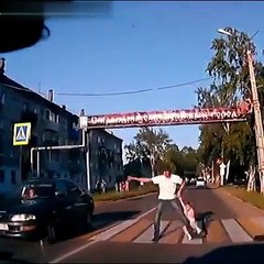 Dad's instinct saved the day! I don't trust cars to stop