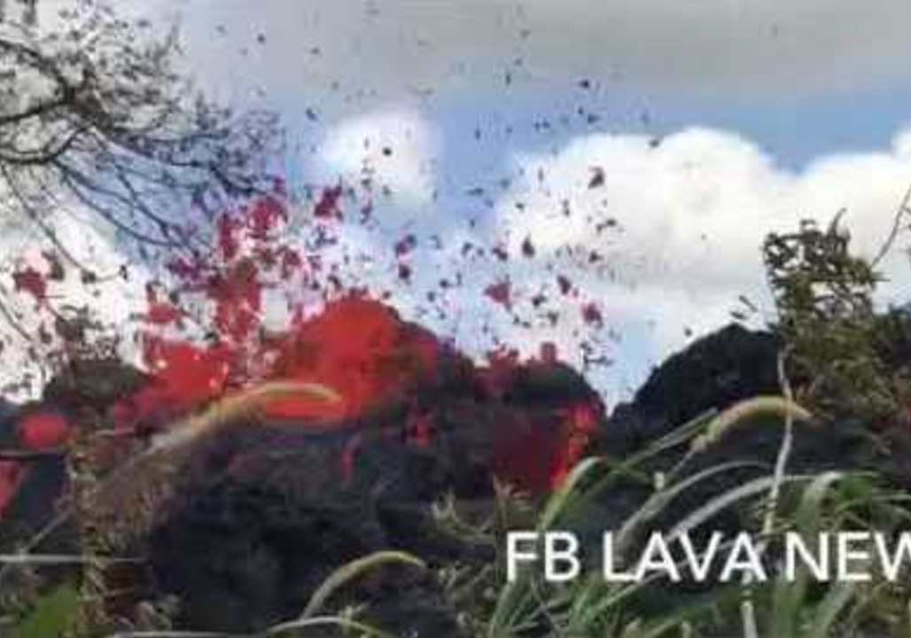 Close-Up of Fissure 17 Erupting Near Hawaii's L...