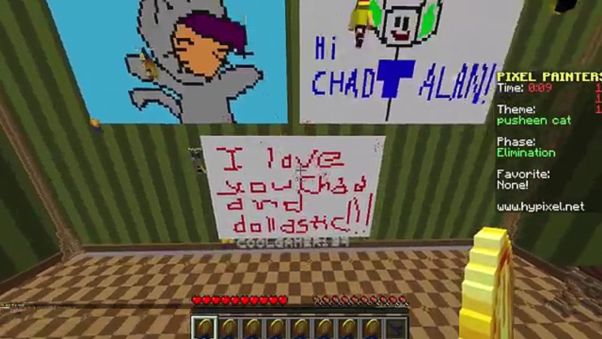 Minecraft / Pixel Painters / Pusheen and Bumble Bee Cat / Gamer Chad Plays