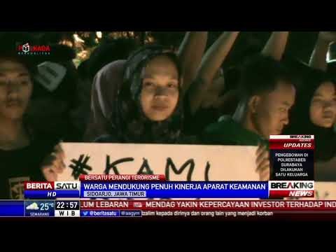 Ratusan Warga Sidoarjo Gelar Aksi Solidaritas Protes Teror