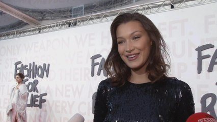 Bella Hadid Steps Out to Support "Our Queen" Naomi Campbell