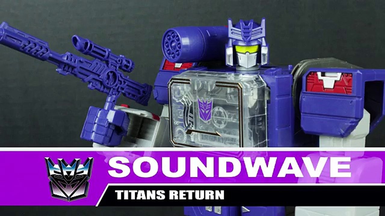 Transformers Titans Return Soundwave - Stop Motion transformation in 4K