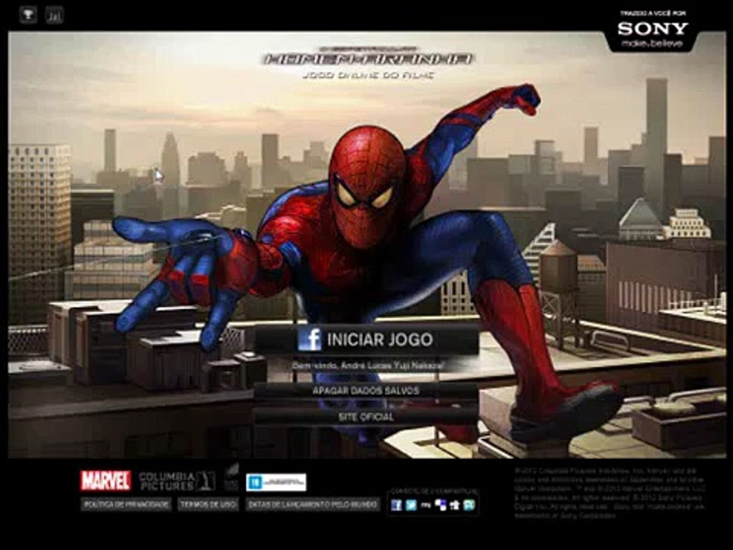 O JOGO PERDIDO DO ESPETACULAR HOMEM ARANHA - GamePlay 