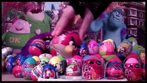 18 Toy Surprise Eggs Angry Birds Spiderman Hello Kitty Thomas Pixar Cars Disney Mickey Spongebob