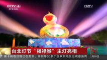 [中国新闻]台北灯节“福禄猴”主灯亮相