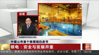 [中国新闻]中国公布首个核领域白皮书 核电：安全与发展并重