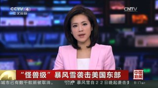 [中国新闻]“怪兽级”暴风雪袭击美国东部 多地政府呼吁民众减少出行
