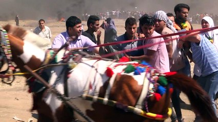 Jornada sangrienta en la Franja de Gaza