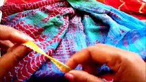 2 STYLISH DUPATTA CAPES - DIY- RE FASHIONS WITH OLD FABRICS