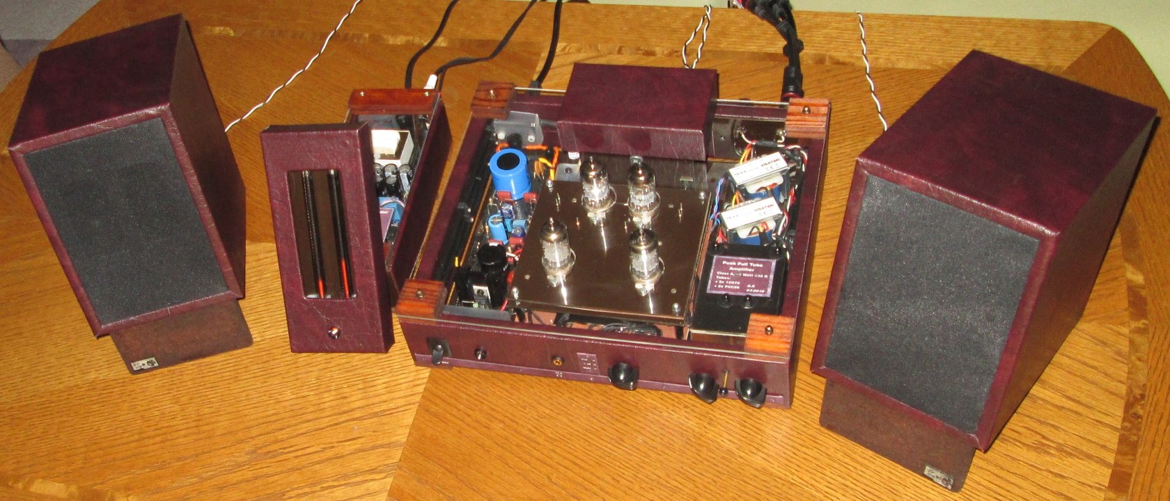 VU Meter / Volume Indicator: 2x IN-9 Nixie Bargraph Neon Tubes (on 12DT8 & PCC88 Tube Amp)