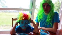 DIY SMURF Movie Makeover Costume How To Make Makeup & Dress Up As Smurfs