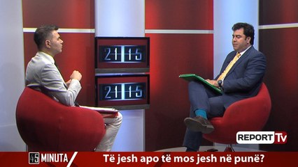 Report TV - Emisioni "45 minuta", i ftuar Gert Shella/ Të jesh apo të mos jesh në punë